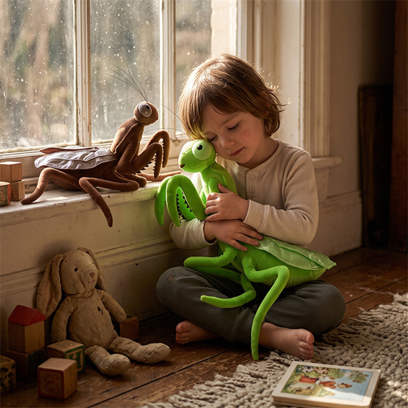 Kids Education Movies - Boneka Mantis Berbulu Lembut Mirip Asli,