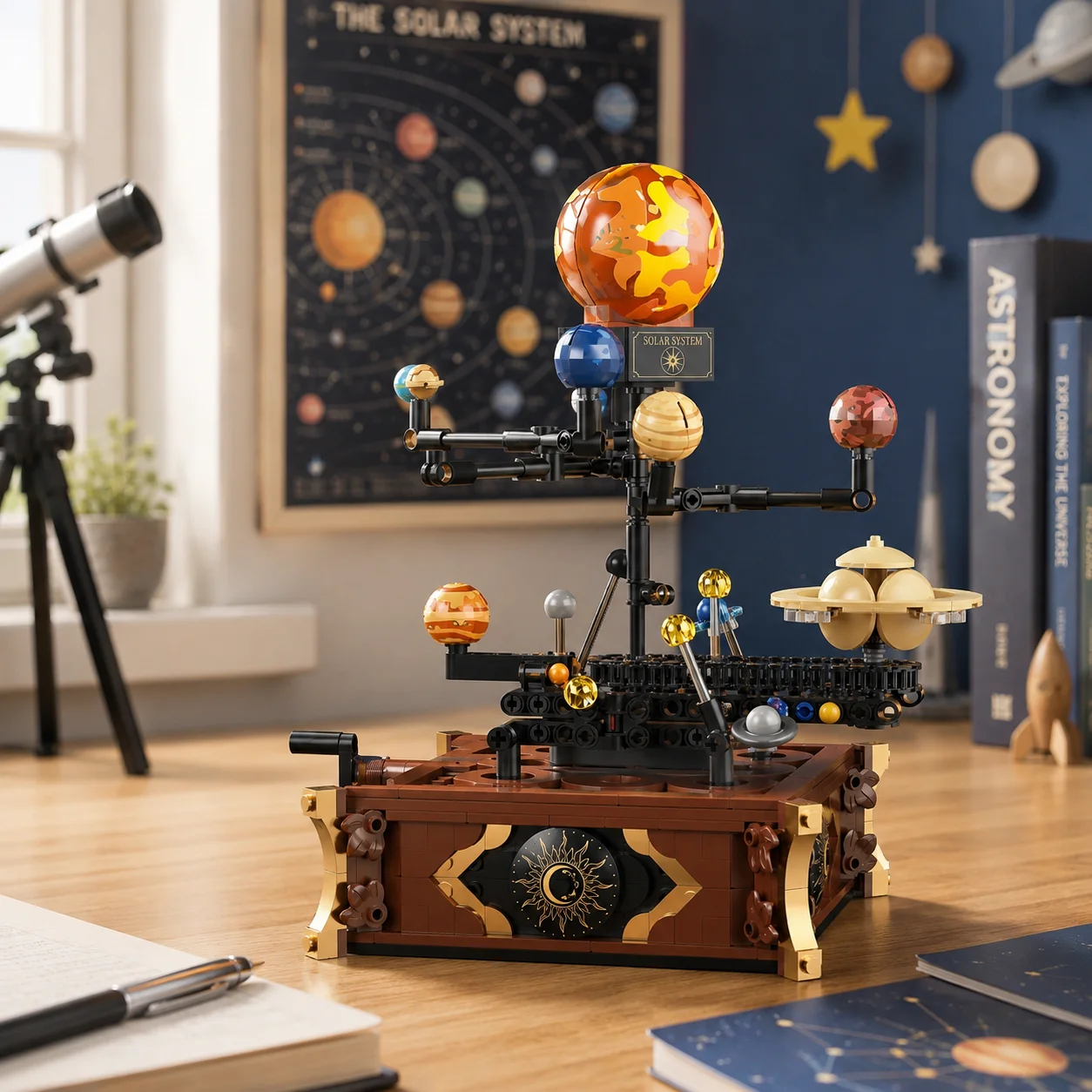 Solar System Model - 697pcs Model Planet Tata Surya Klasik,
