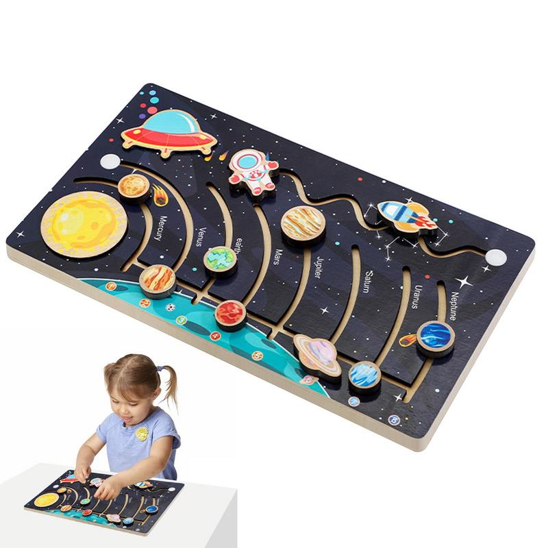 Solar System Model - Tata Surya Model Papan Kayu Tata