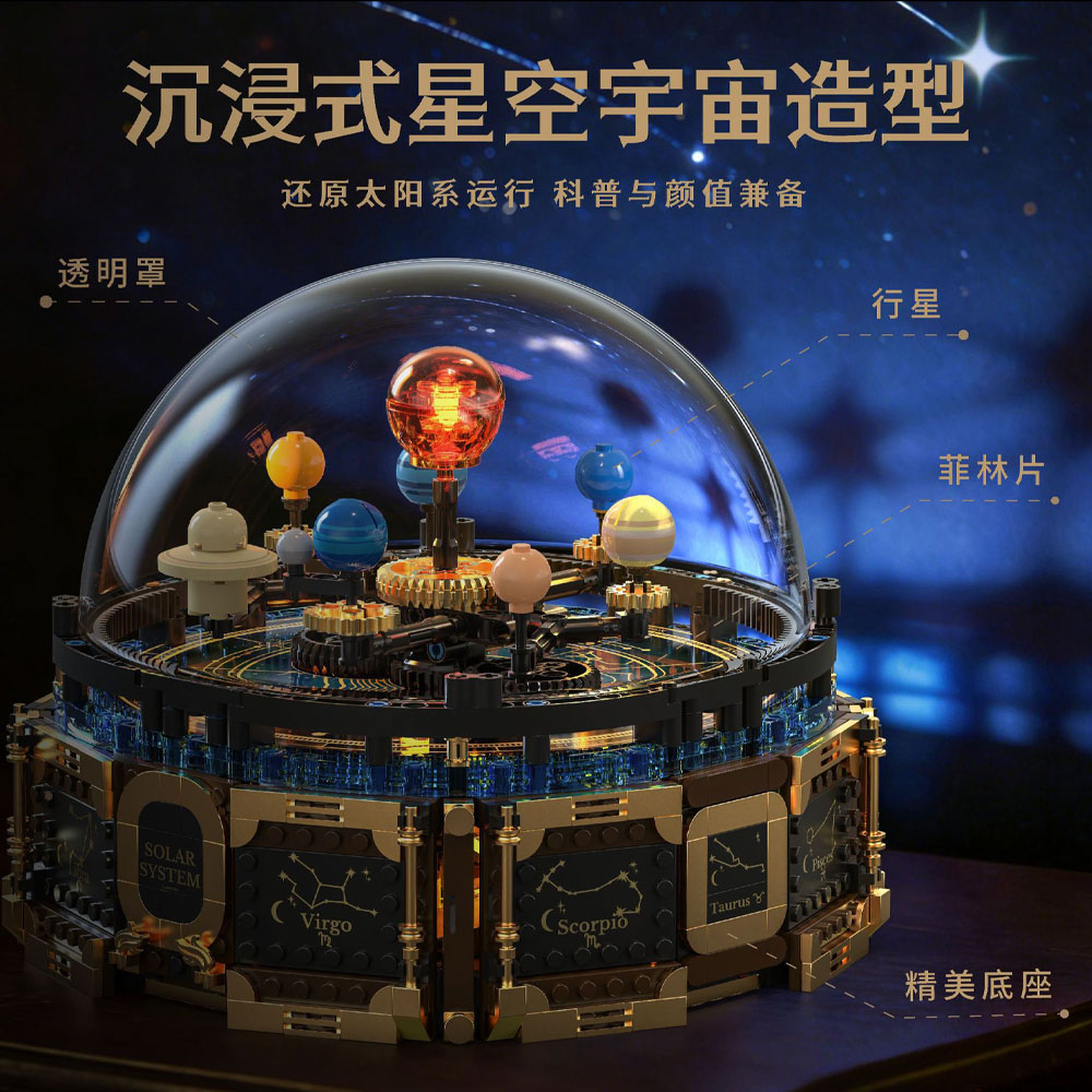 Baru T1123 989 Buah MOC Sistem - Solar System Model ulasan dan harga