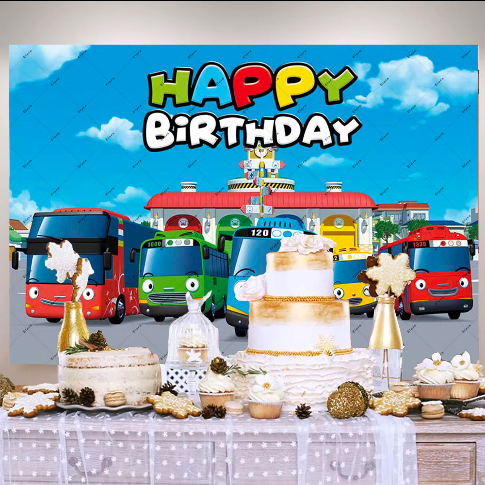 Kartun Anime Bus Kecil Anak-an - Kids Education Background ulasan dan harga