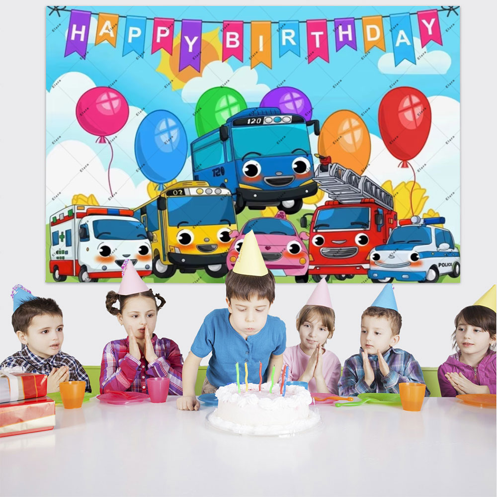 Kartun Anime Bus Kecil Anak-an - Kids Education Background ulasan dan harga