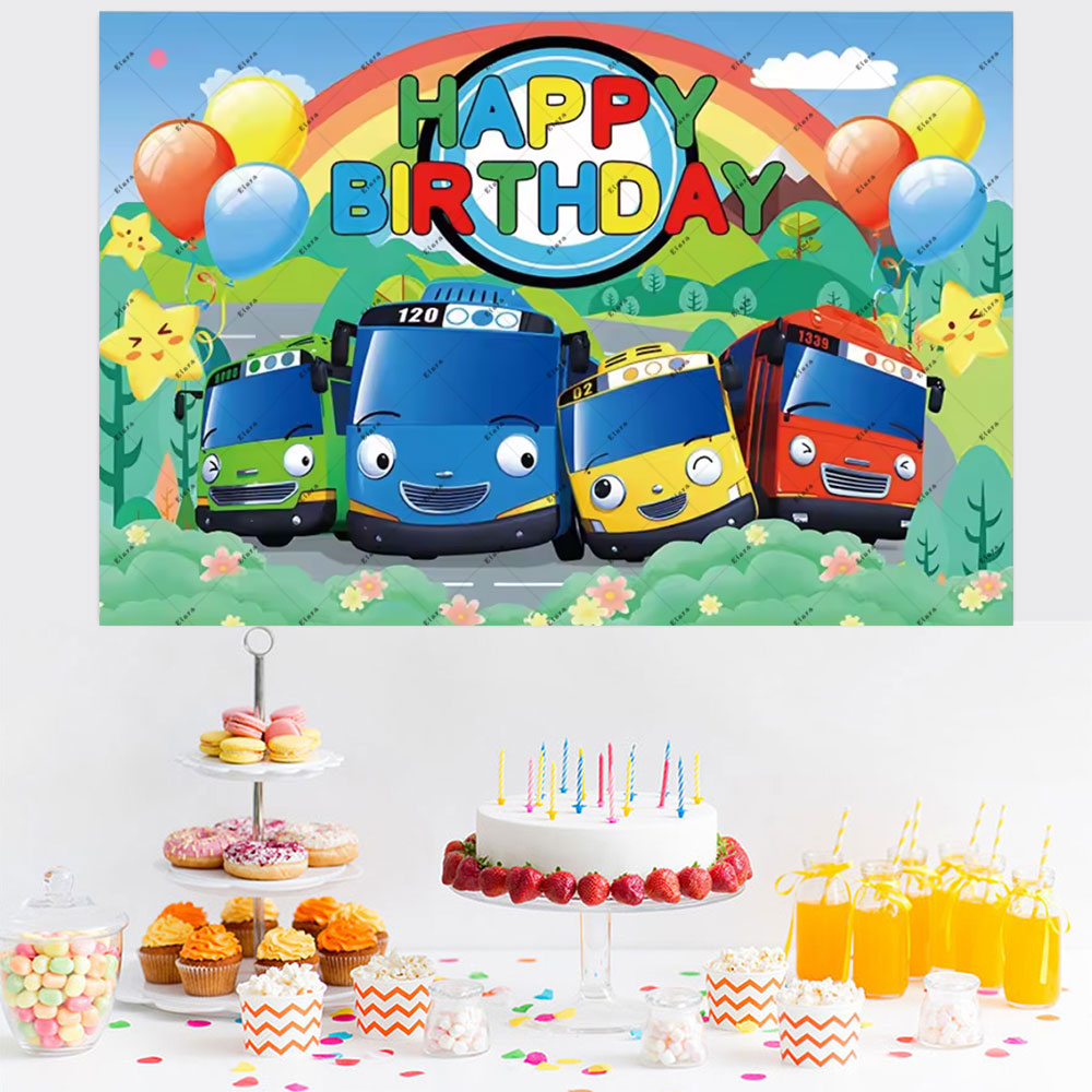Kartun Anime Bus Kecil Anak-an - Kids Education Background ulasan dan harga