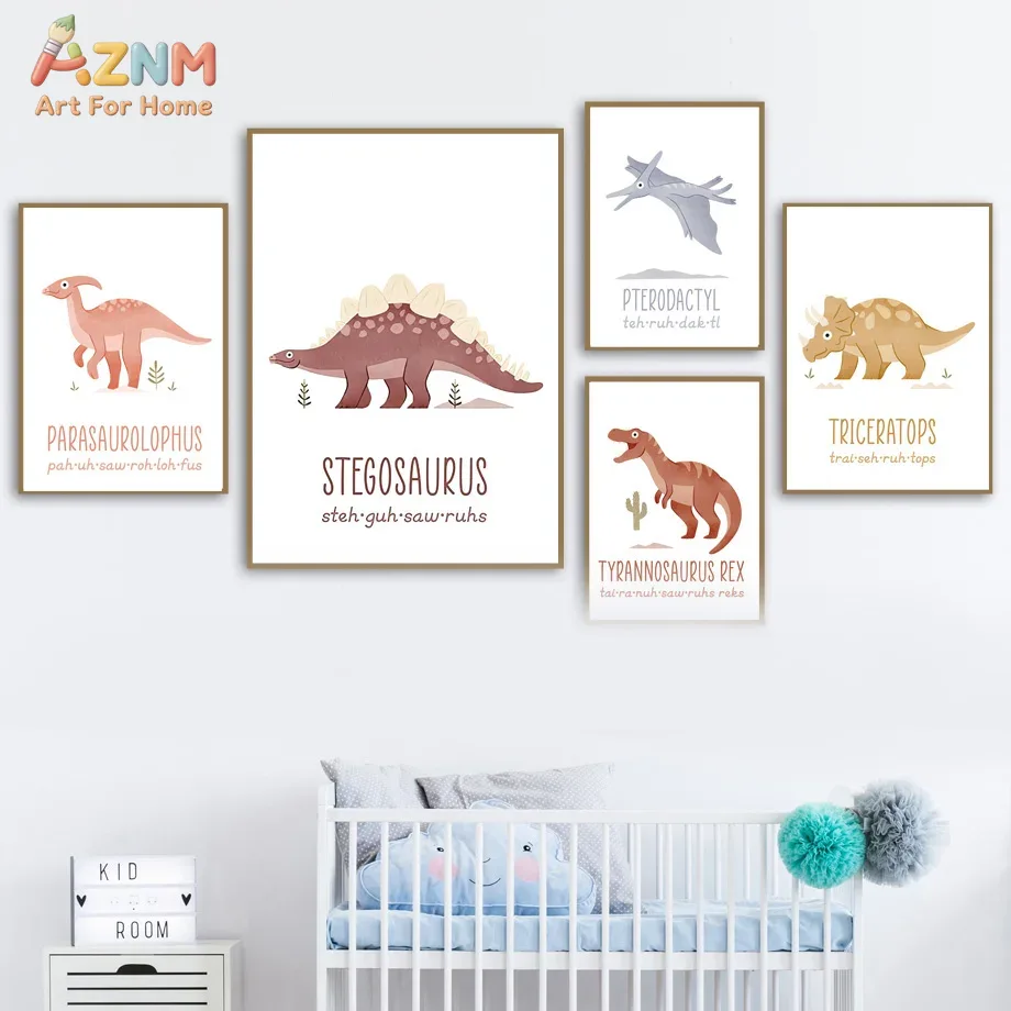 AZNM Cetakan Seni Dinding Kanv - Kids Education Nursery ulasan dan harga