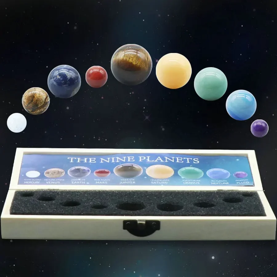 9 Planet Tata Surya Bola Krist - Solar System Model ulasan dan harga