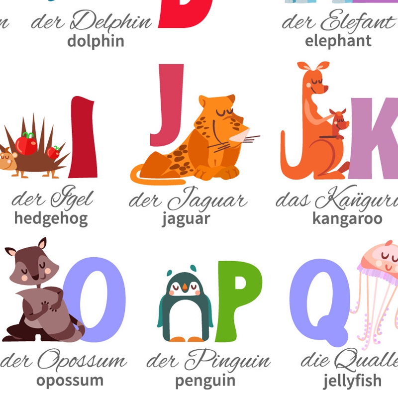 Bahasa Jerman Alfabet dengan H - Kids Education Nursery ulasan dan harga