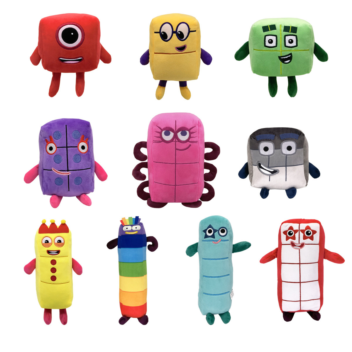 10pcs Boneka Plush Angka Kartu - Kids Education Movies ulasan dan harga
