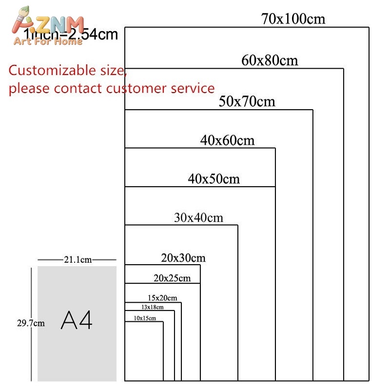AZNM Nursery Seni Dinding Kanv - Kids Education Nursery ulasan dan harga