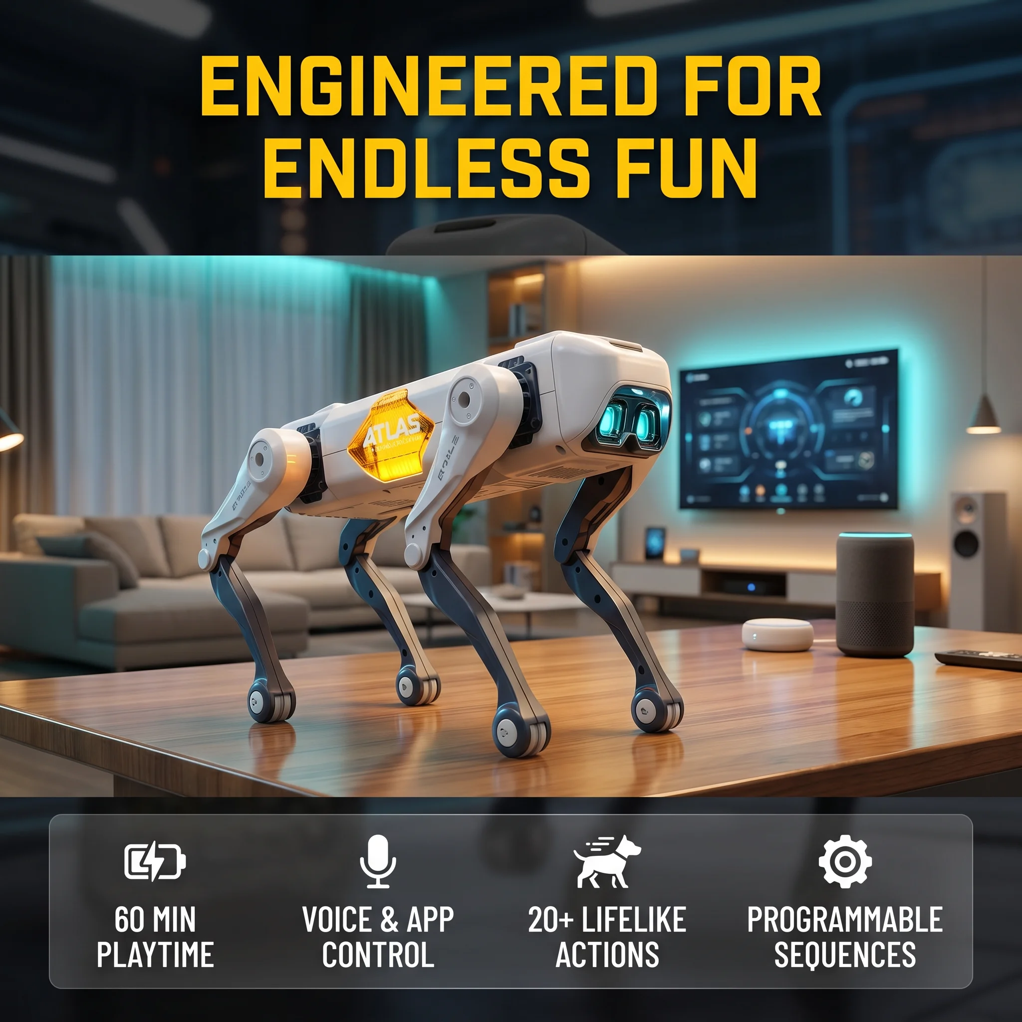 Robot Anjing Pintar AI, Kontro - Kids Education In Us ulasan dan harga