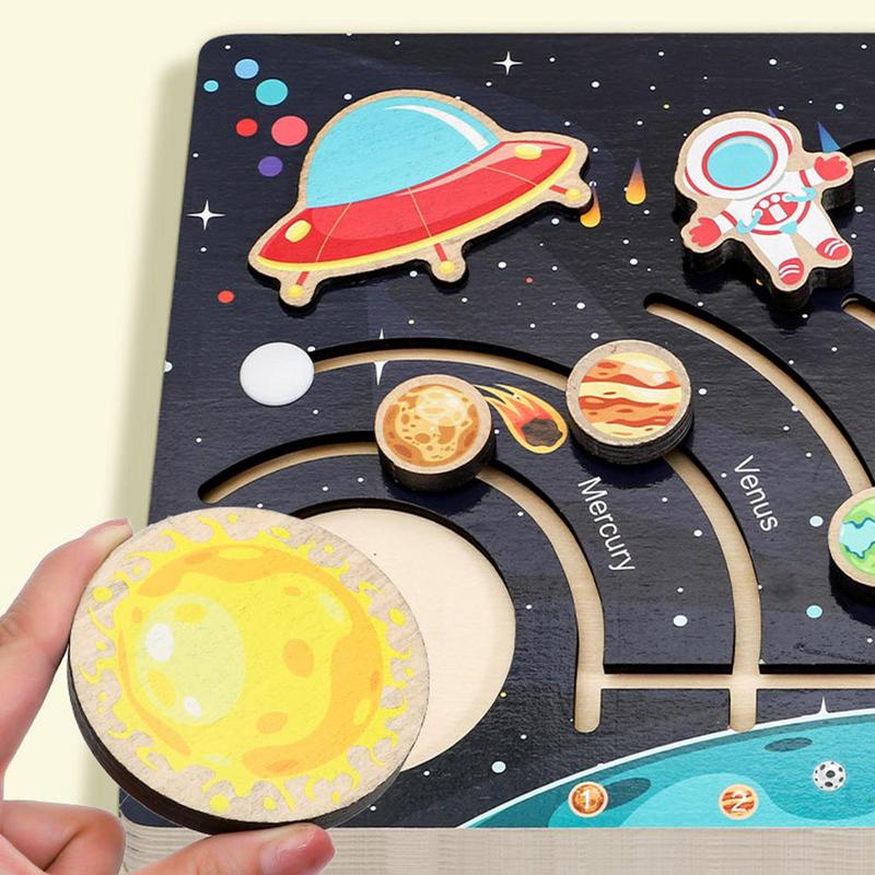 Tata Surya Model Papan Kayu Ta - Solar System Model ulasan dan harga