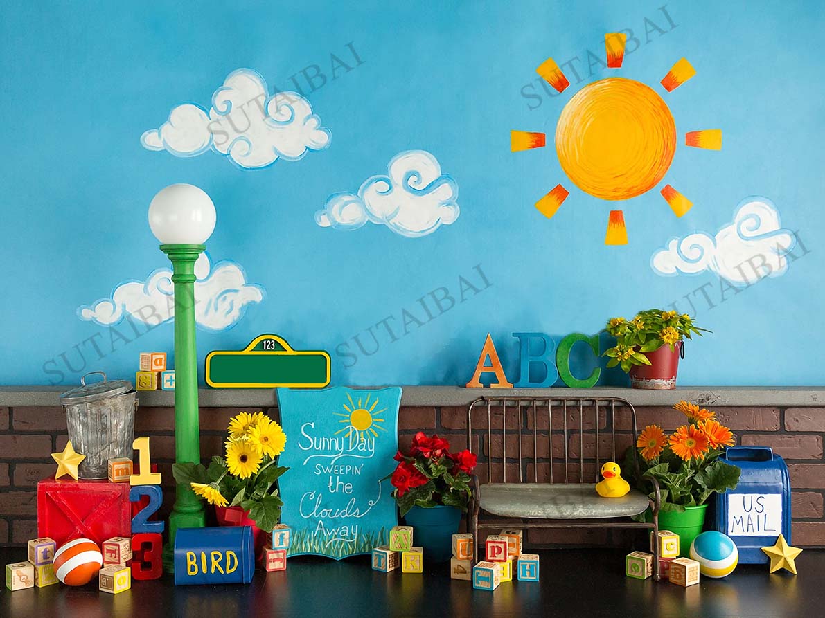 ABC Latar Belakang Fotografi K - Kids Education Background ulasan dan harga